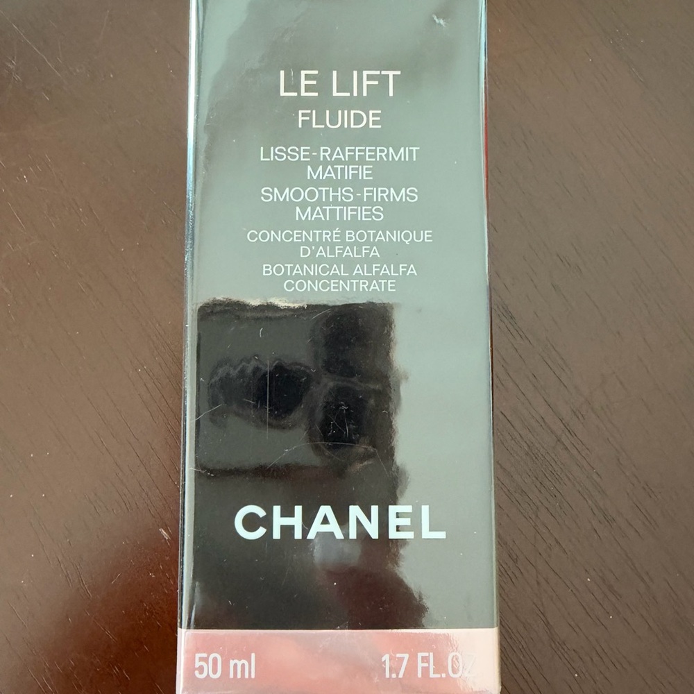 CHANEL Skincare Product in Black and Clear Packaging